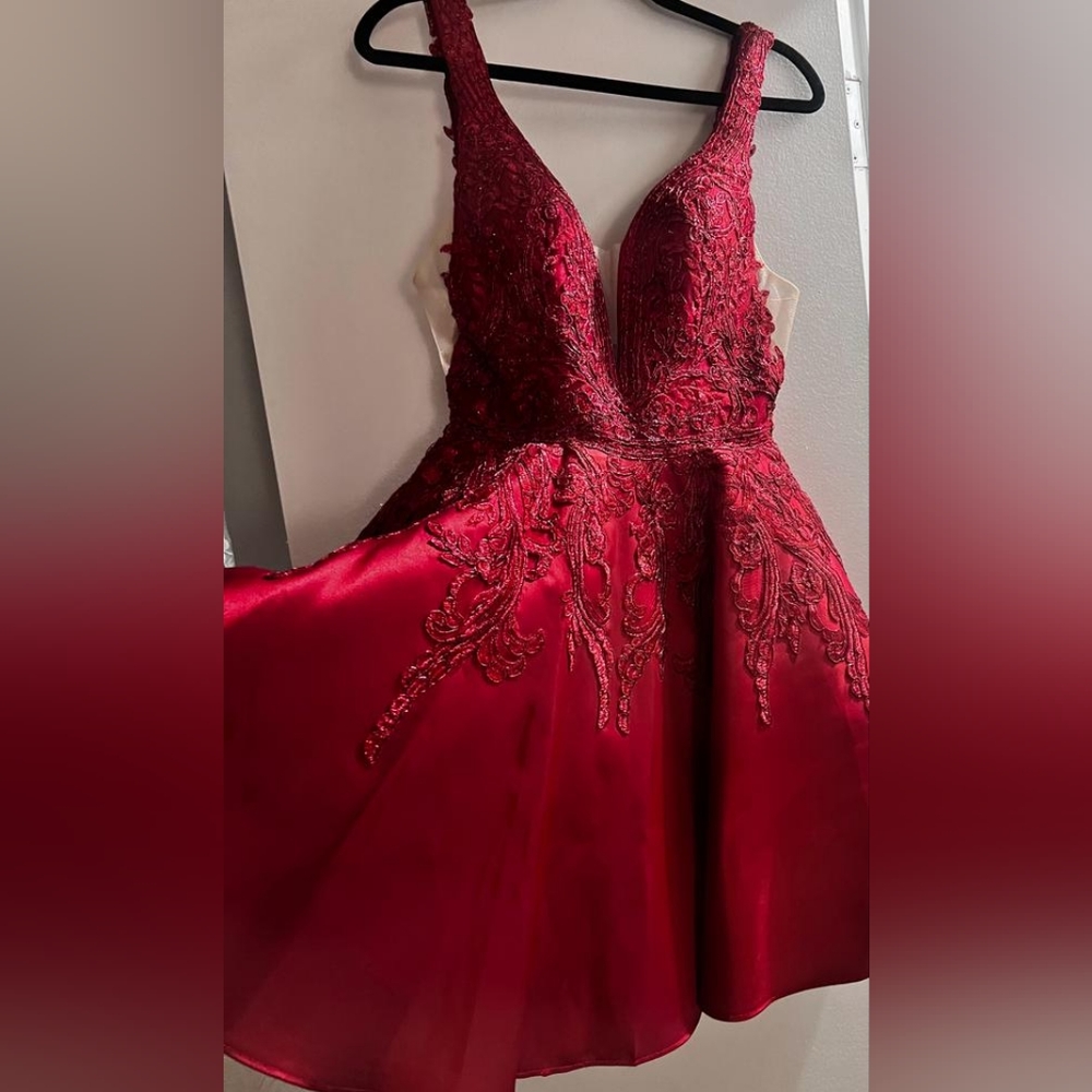 Red Burgandi dress
